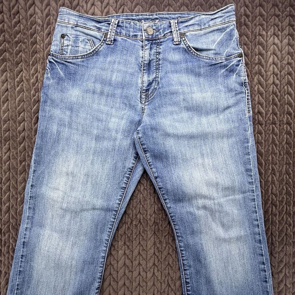 Mavi Jeans Men’s Size 33x32 Matt Mid Rise Straight Leg Blue Denim Light Wash